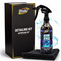 Rocket Gloss Detailing Kit mit Interior Detailer, Mikrofasertüchern und hochwertiger Geschenkbox für die Auto-Innenraumpflege