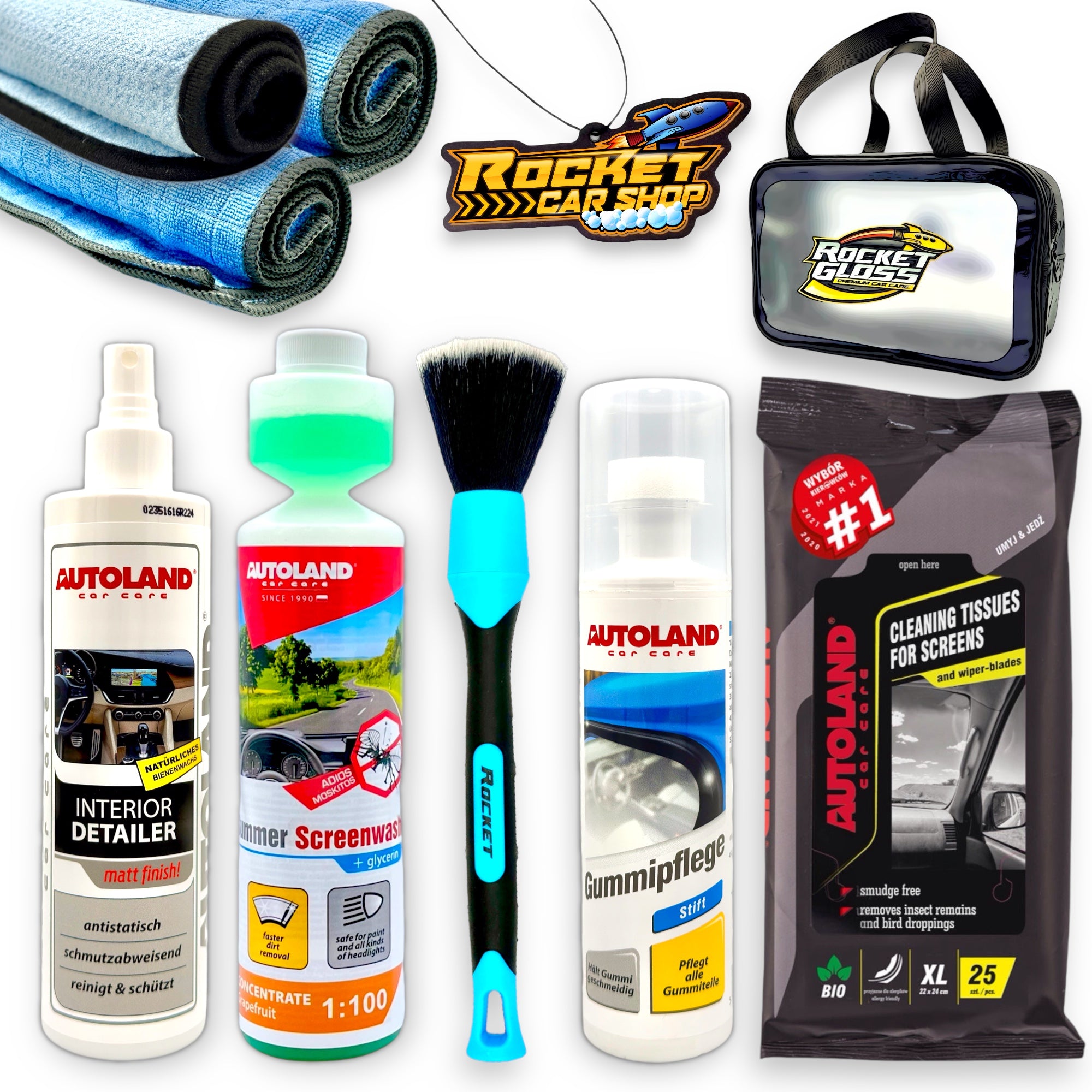 autopflege-set-einsteiger-rocket-gloss-mini-bag-pkw-reinigungsset-fahrzeugpflege-produkte