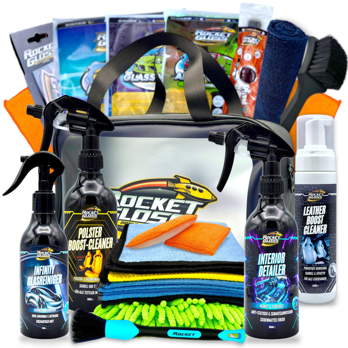 rocket-gloss-autopflege-set-detailing-bag-fahrzeugpflege-produkte-interior-innenraum-leder-polster
