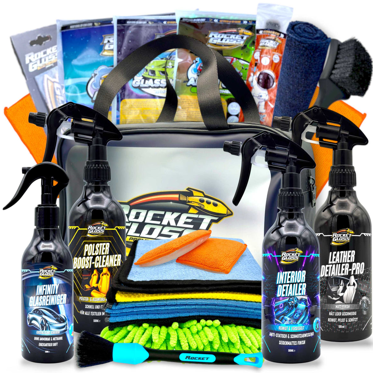 rocket-gloss-autopflege-set-detailing-bag-fahrzeugpflege-produkte-interior-innenraum-leder-polster