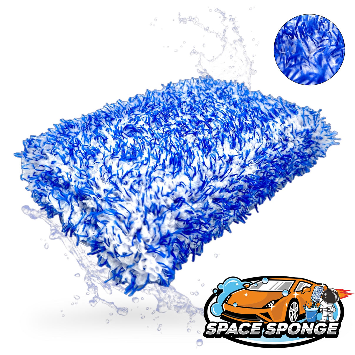 auto waschen schwamm oder handschuh Rocket Gloss Space Sponge Mikrofaser Auto Waschschwamm – Rocket Car Shop