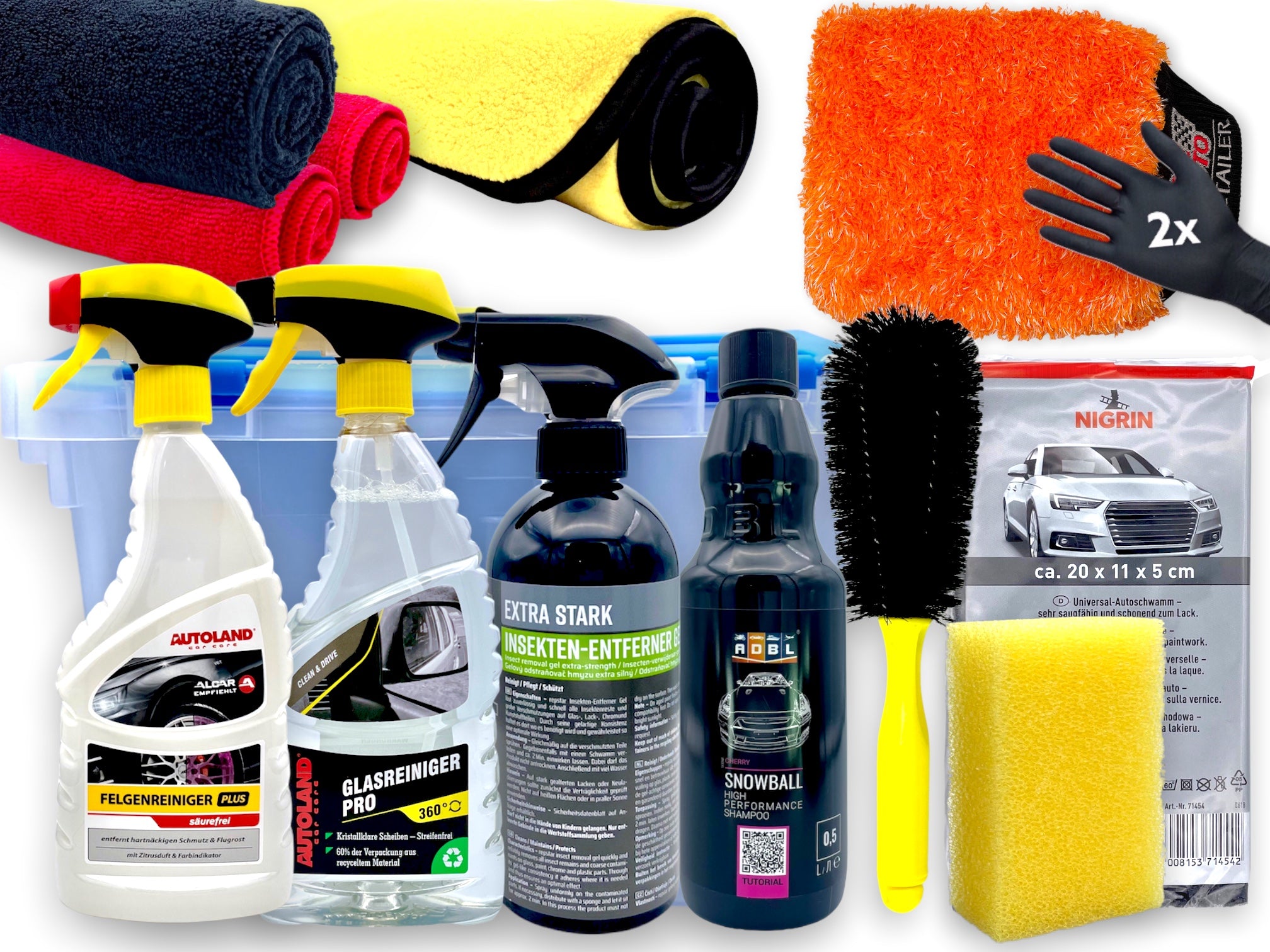 autopflege set auto reinigungsset putzset für pkw reinigung geschenkset geschenkidee für männer weihnachtsgeschenk 