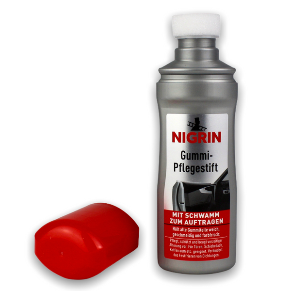 NIGRIN Gummi-Pflegestift, pflegt und schützt nachhaltig, geeignet für  Türen, Schiebedach, Kofferraum, 75 ml : : Auto & Motorrad